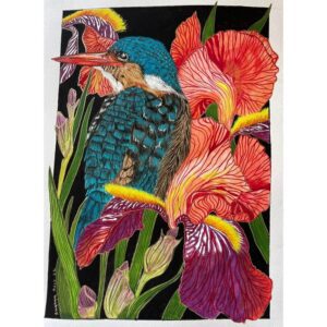 The Kingfisher and the Irises